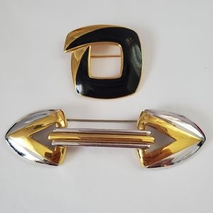 Monet Vintage Brooch Pin Set